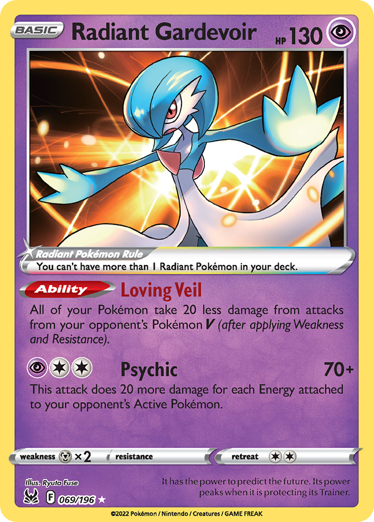 Radiant Gardevoir Pokémon card