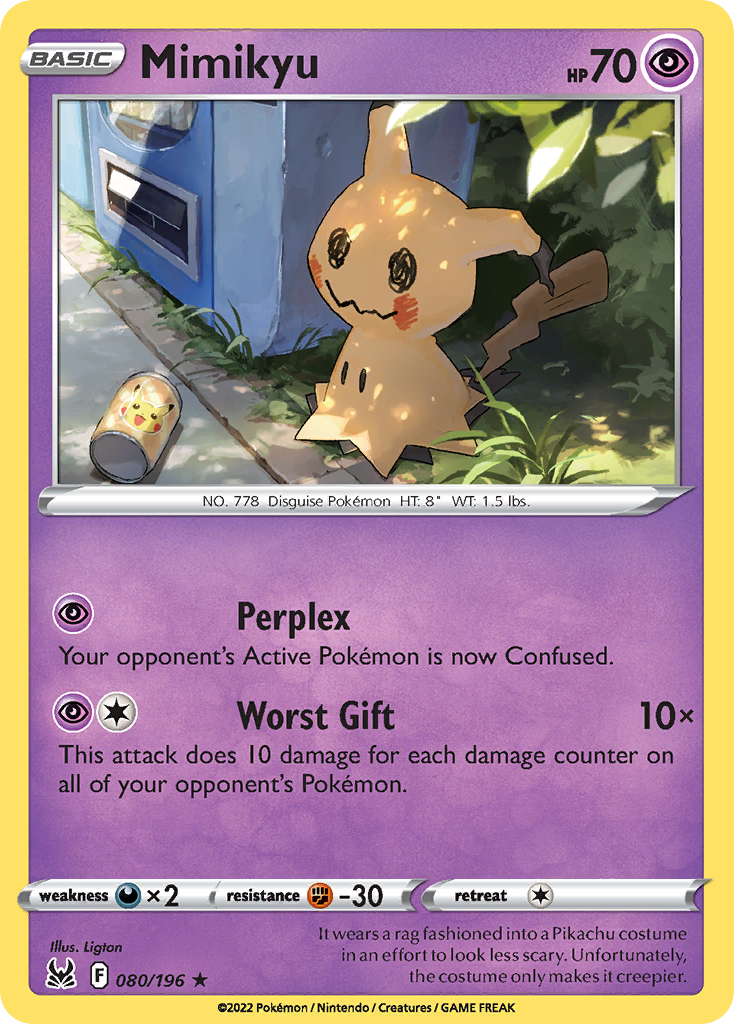 Mimikyu Pokémon card