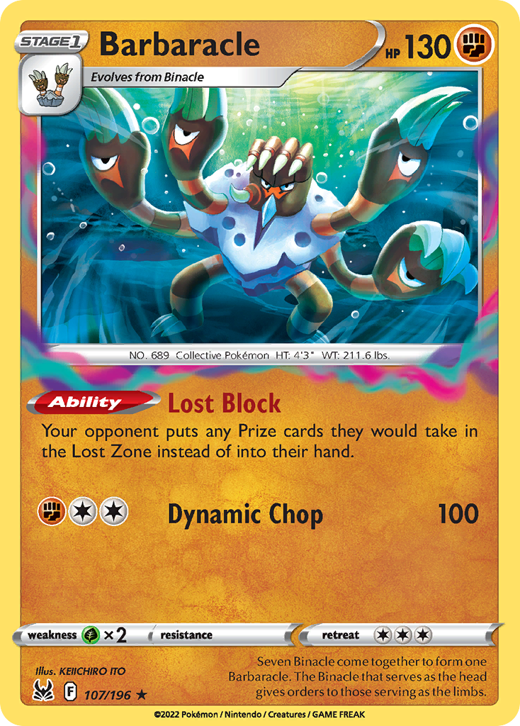 Barbaracle Pokémon card