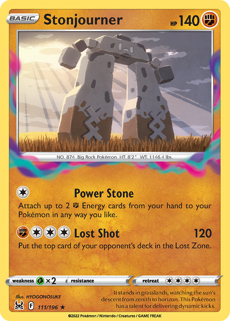 Stonjourner Pokémon card