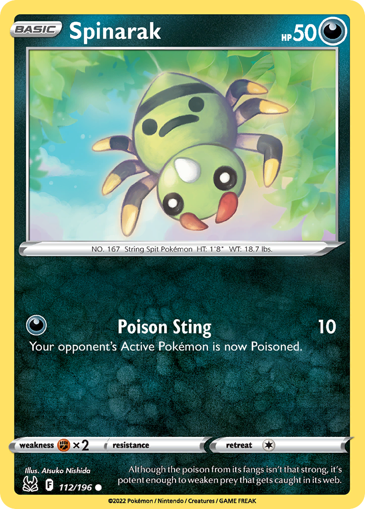 Spinarak Pokémon card