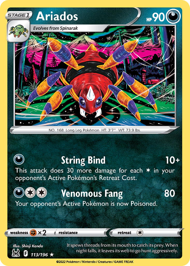 Ariados Pokémon card