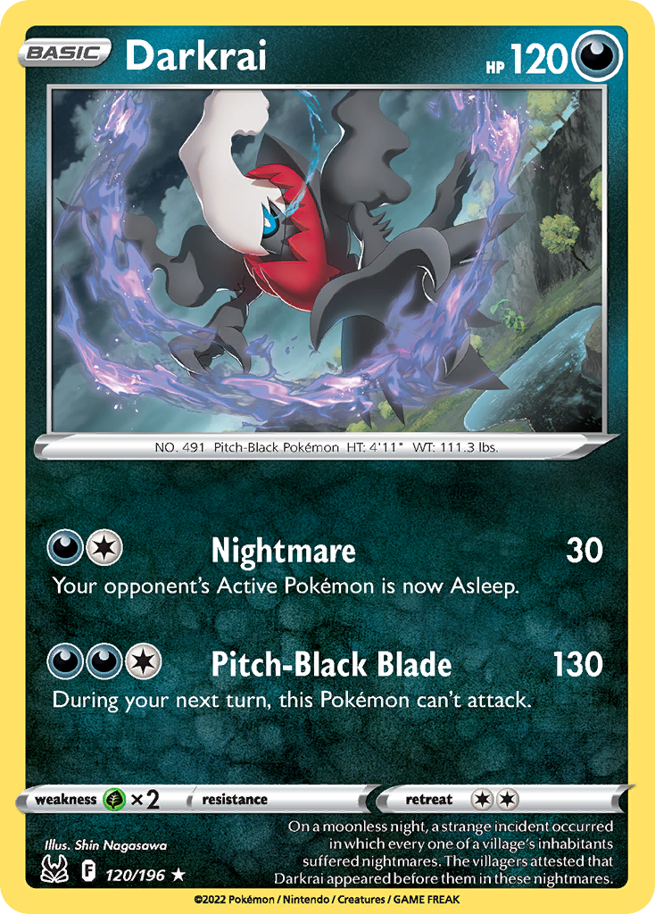 Darkrai Pokémon card