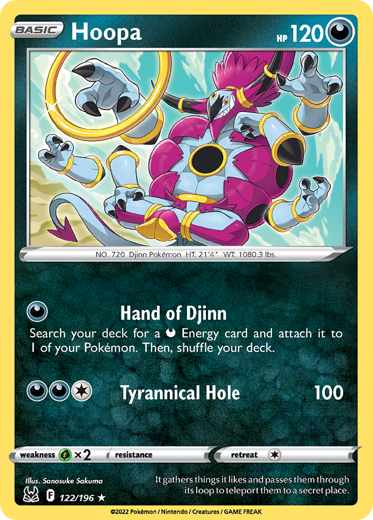 Hoopa Pokémon card