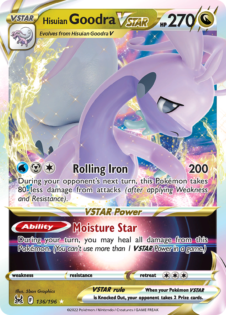 Hisuian Goodra VSTAR Pokémon card