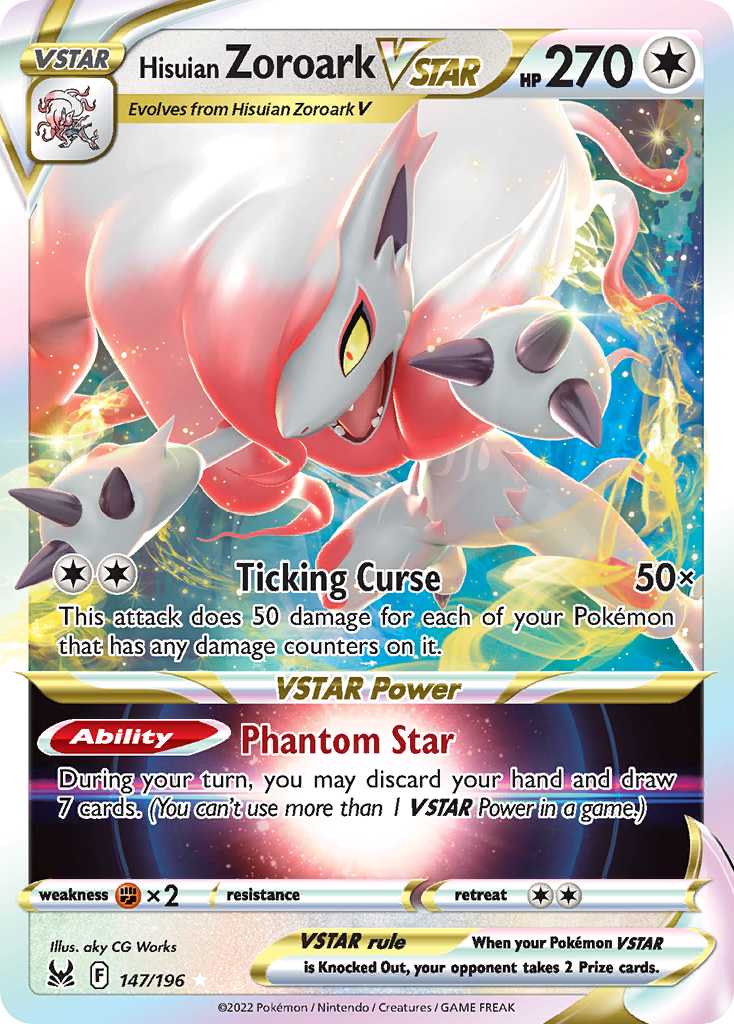 Hisuian Zoroark VSTAR Pokémon card