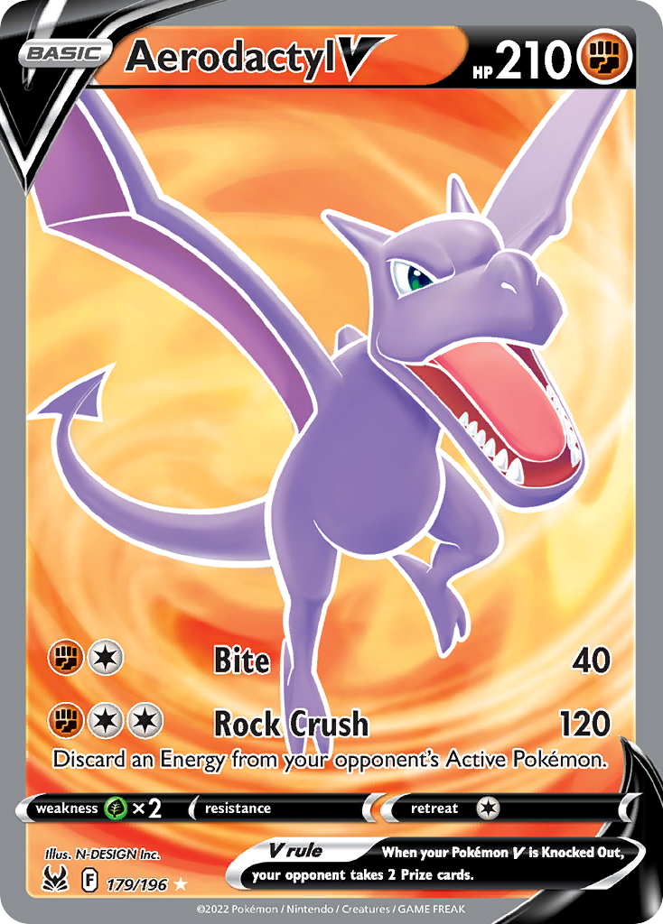 Aerodactyl V Pokémon card