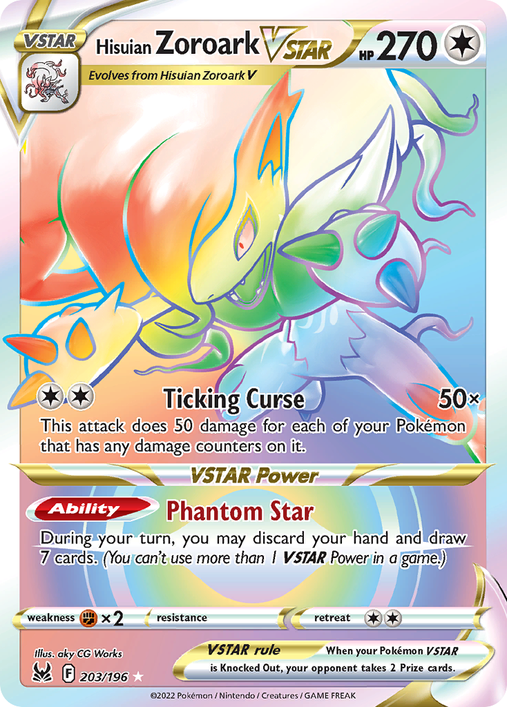 Hisuian Zoroark VSTAR Pokémon card