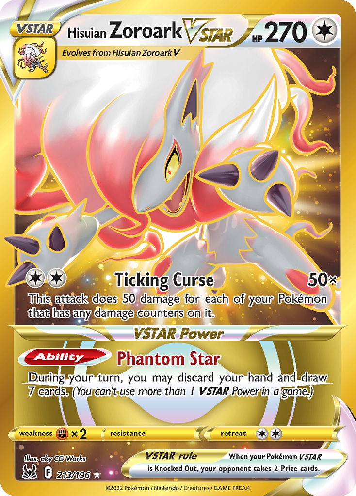 Hisuian Zoroark VSTAR Pokémon card