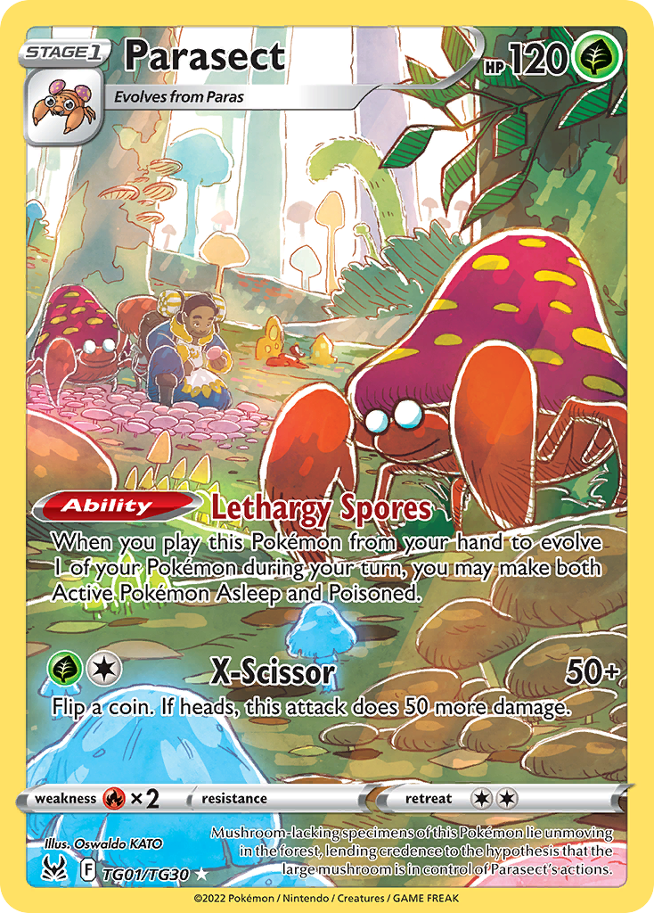 Parasect Pokémon card
