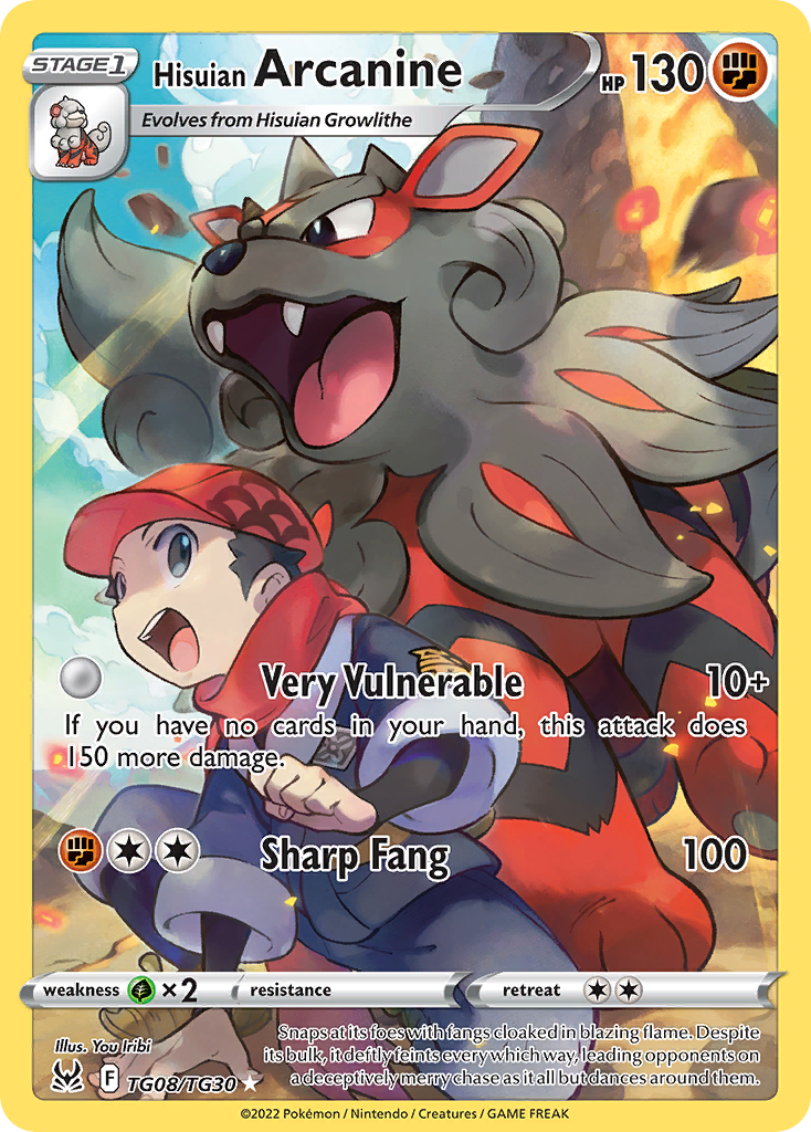 Hisuian Arcanine Pokémon card