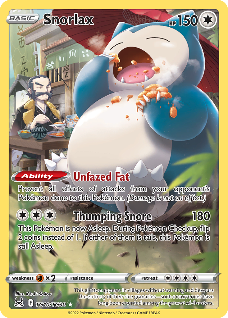 Snorlax Pokémon card