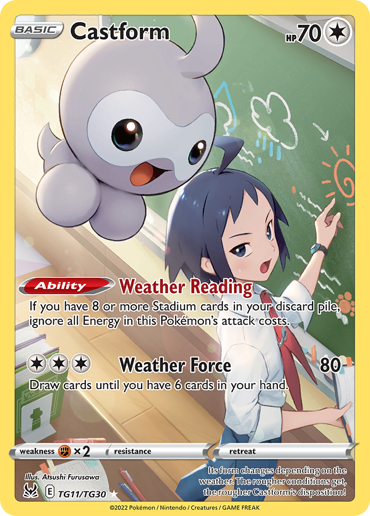 Castform Pokémon card