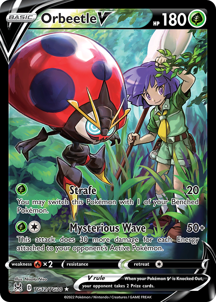 Orbeetle V Pokémon card