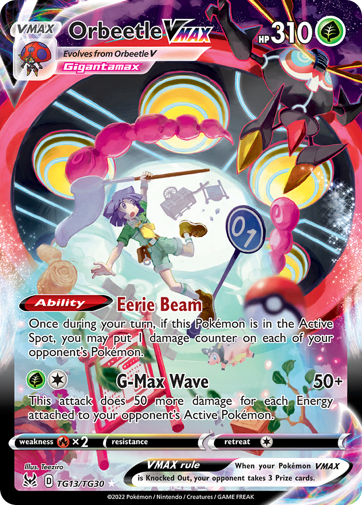 Orbeetle VMAX Pokémon card