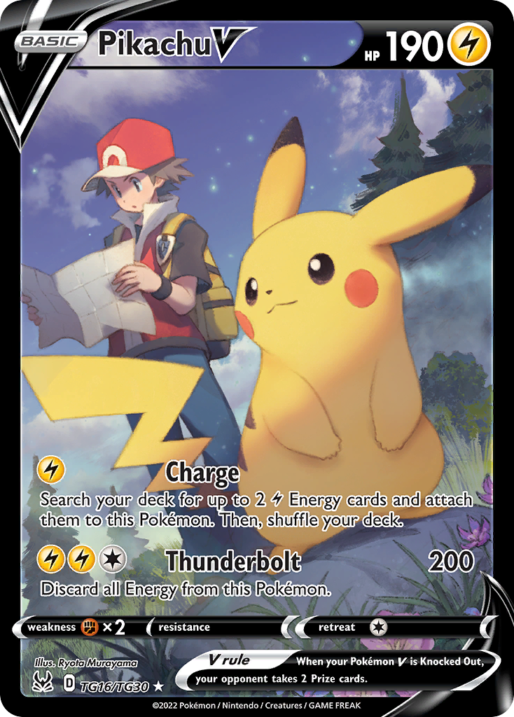 Pikachu V Pokémon card
