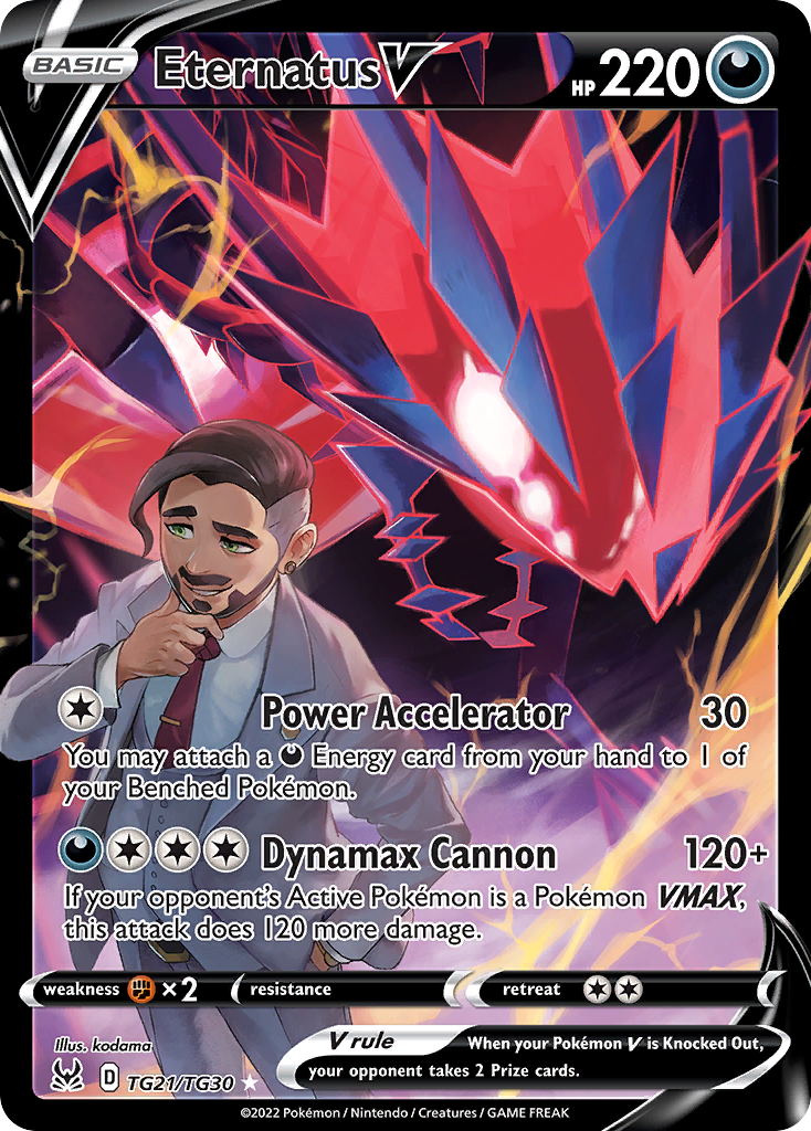Eternatus V Pokémon card