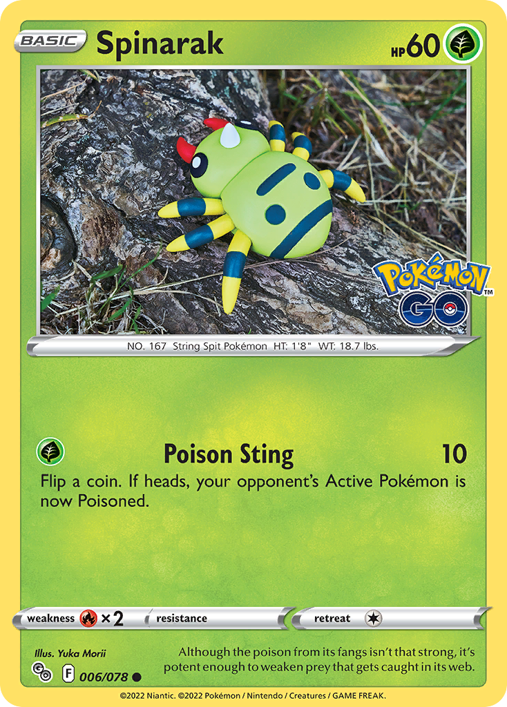 Spinarak Pokémon card