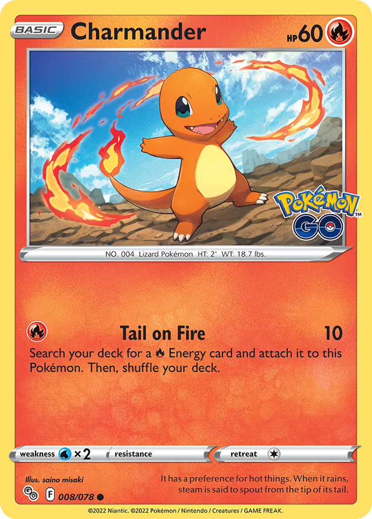 Charmander Pokémon card