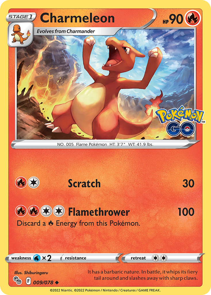 Charmeleon Pokémon card