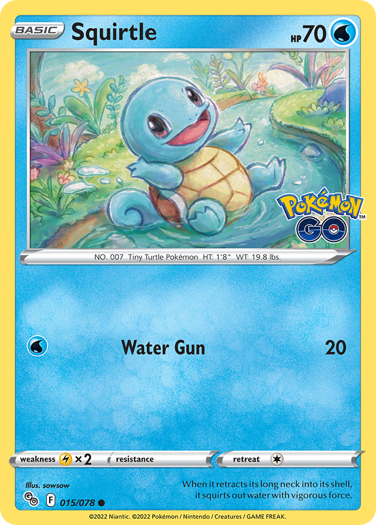 Squirtle Pokémon card