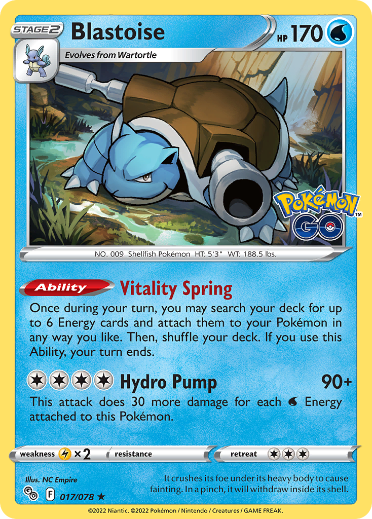 Blastoise Pokémon card