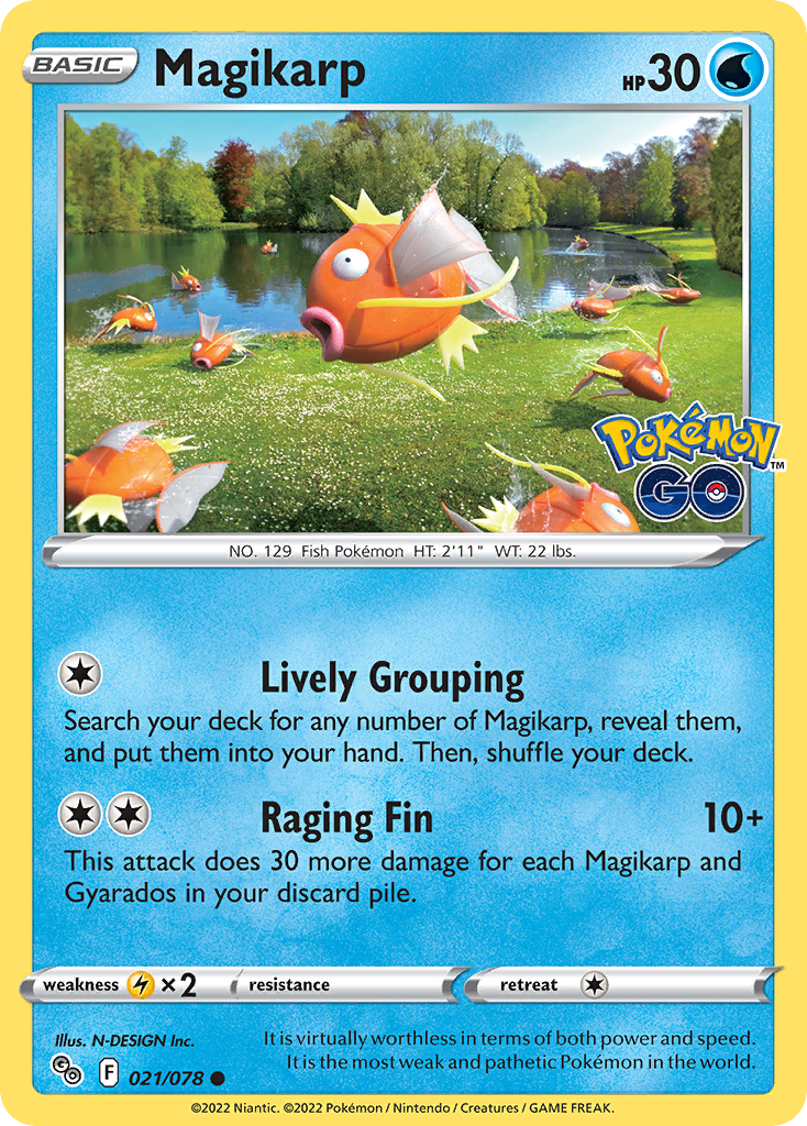 Magikarp Pokémon card