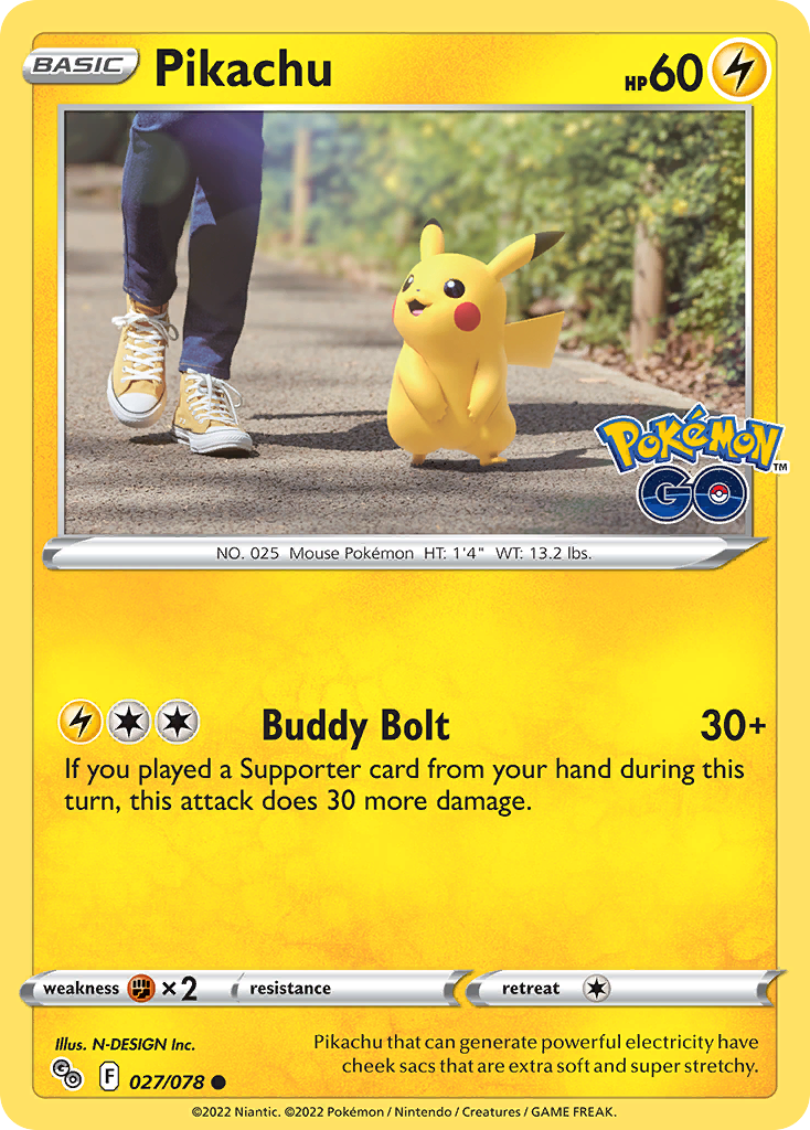 Pikachu Pokémon card
