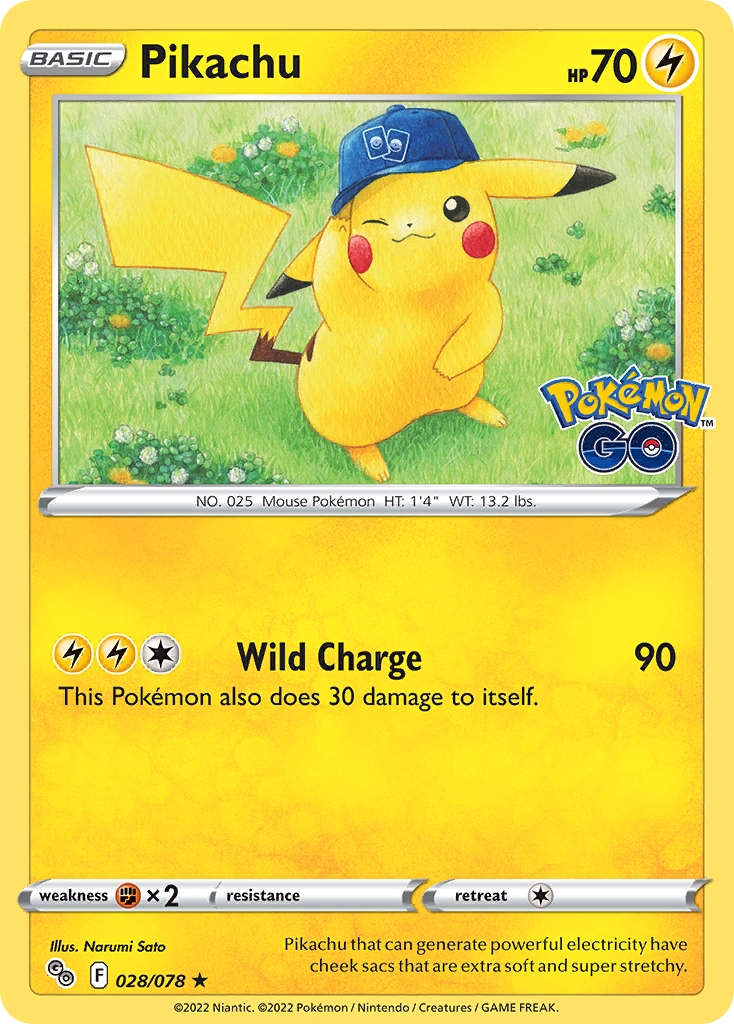 Pikachu Pokémon card
