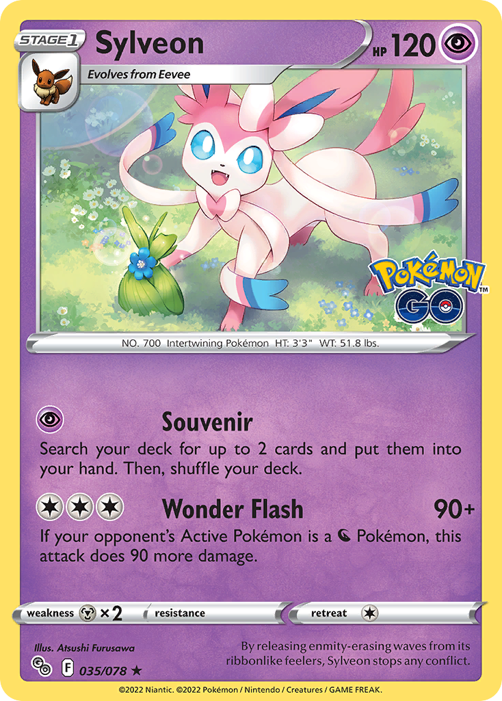 Sylveon Pokémon card