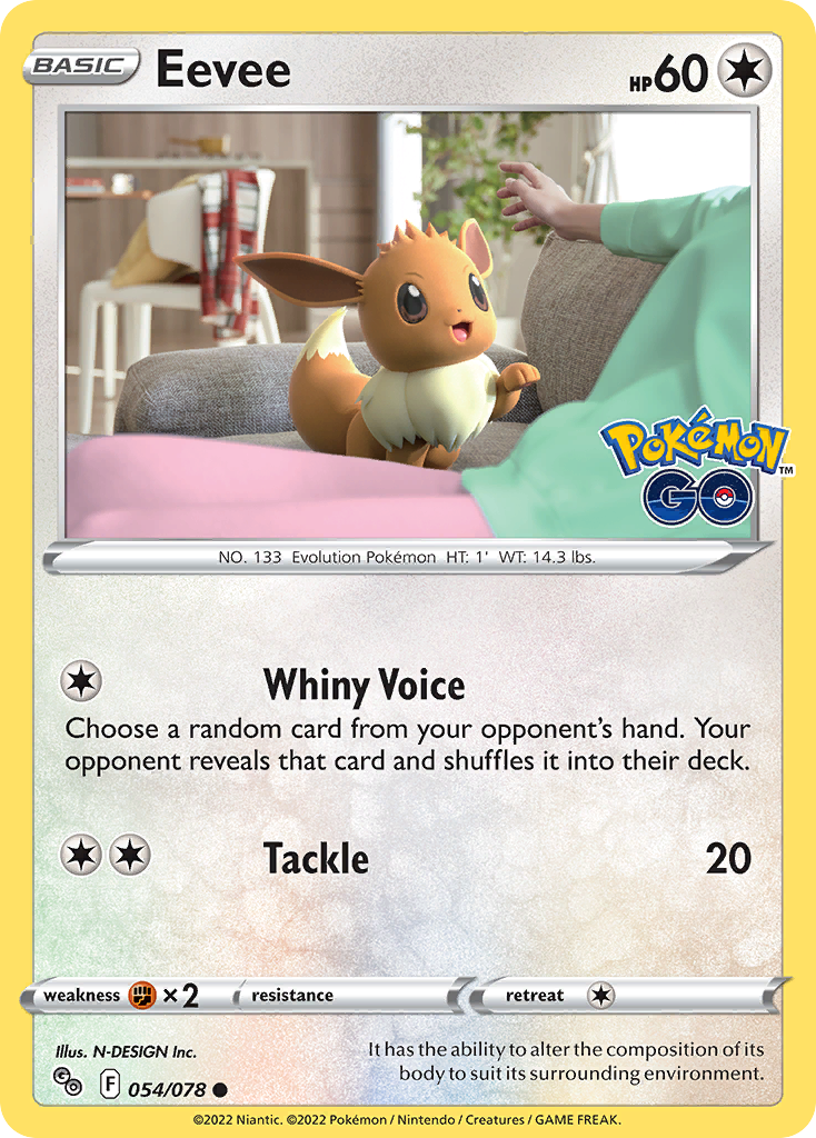 Eevee Pokémon card
