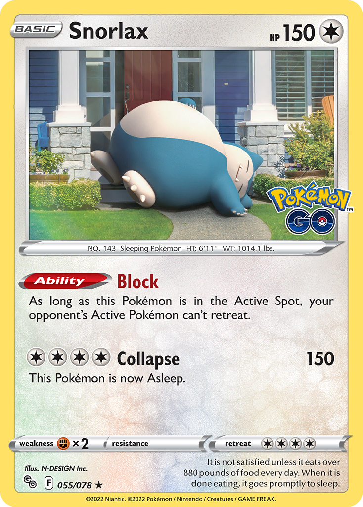 Snorlax Pokémon card
