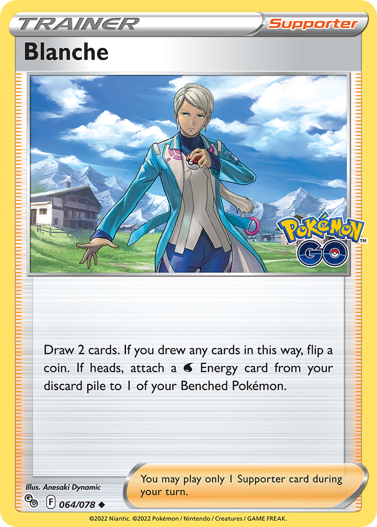 Blanche Pokémon card