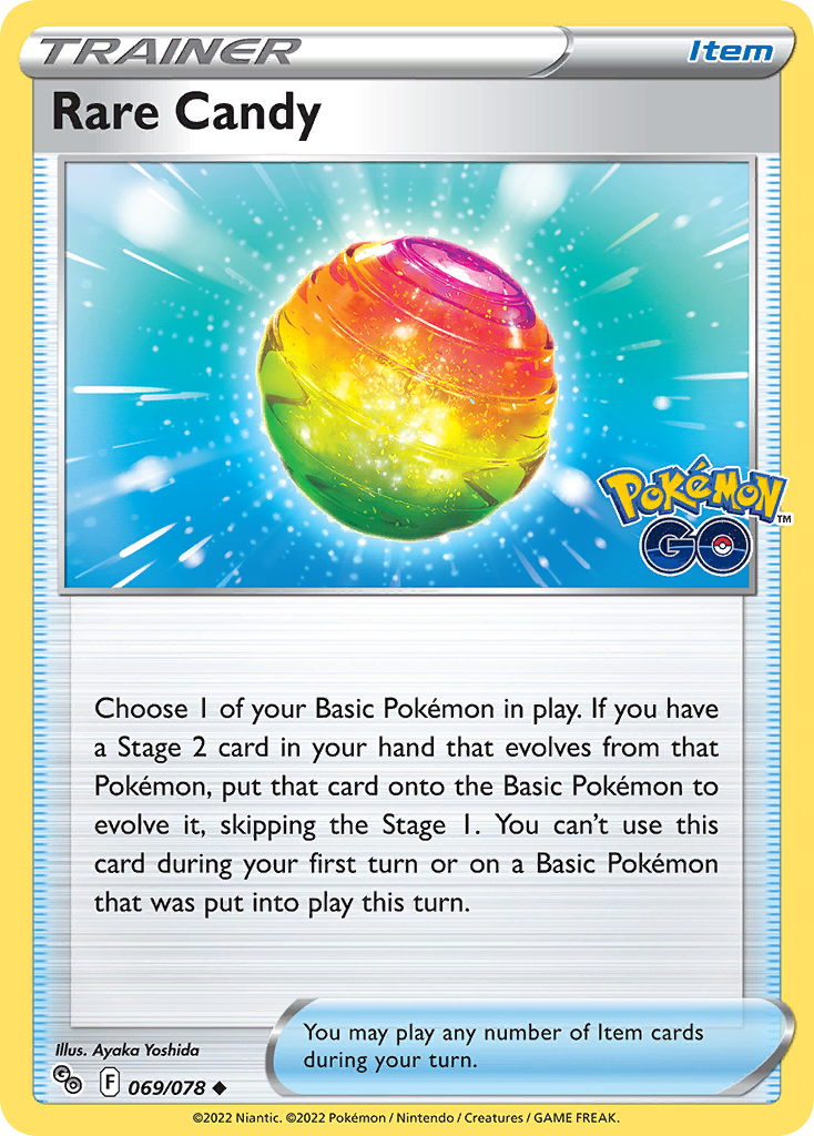 Rare Candy Pokémon card