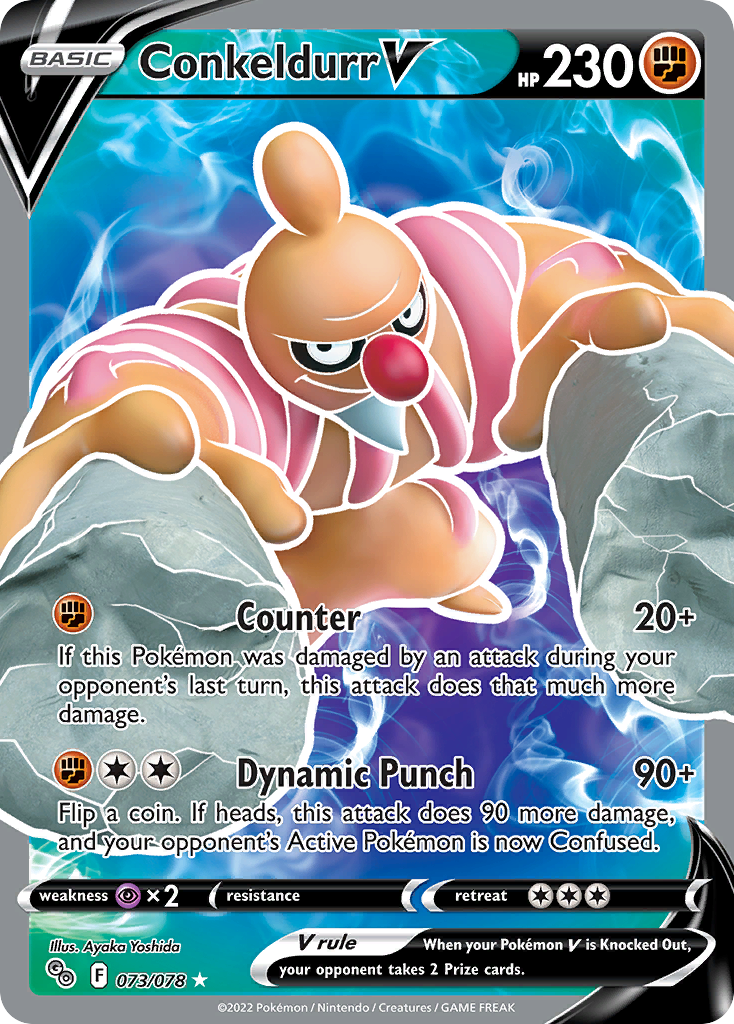 Conkeldurr V Pokémon card