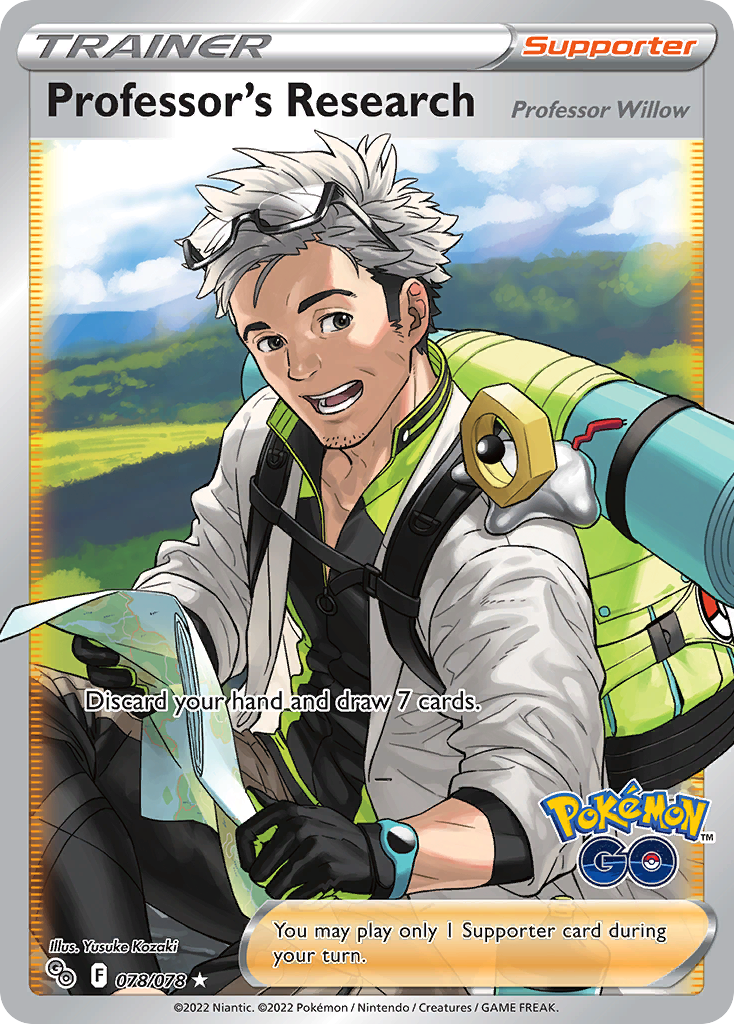 Professor's Research [Professor Willow] Pokémon card