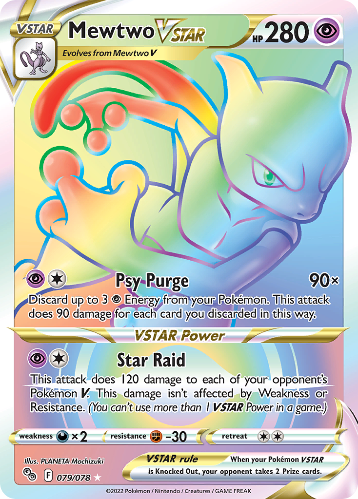 Mewtwo VSTAR Pokémon card