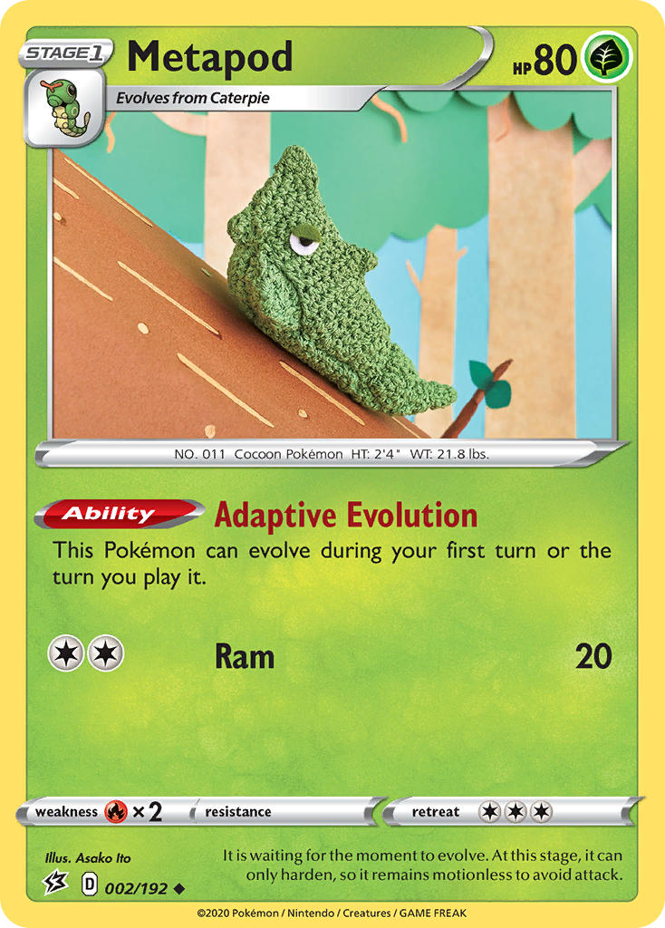 Metapod Pokémon card