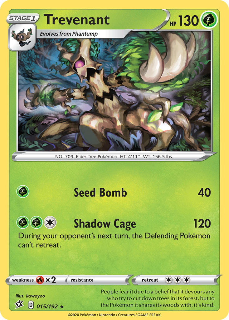 Trevenant Pokémon card