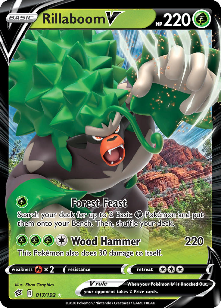 Rillaboom V Pokémon card
