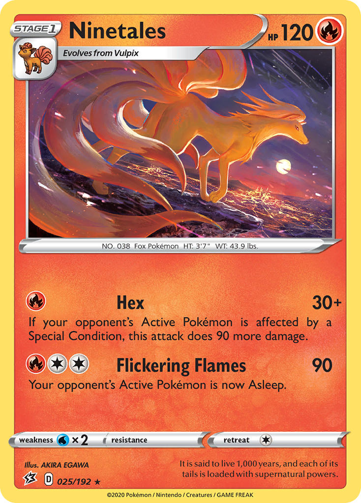 Ninetales Pokémon card