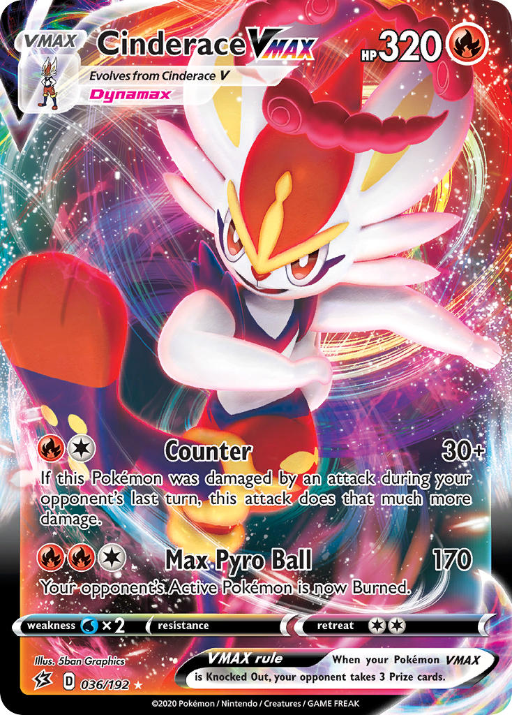 Cinderace VMAX Pokémon card