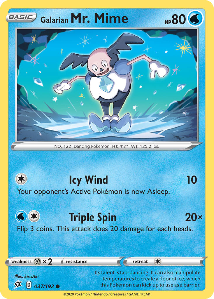 Galarian Mr. Mime Pokémon card