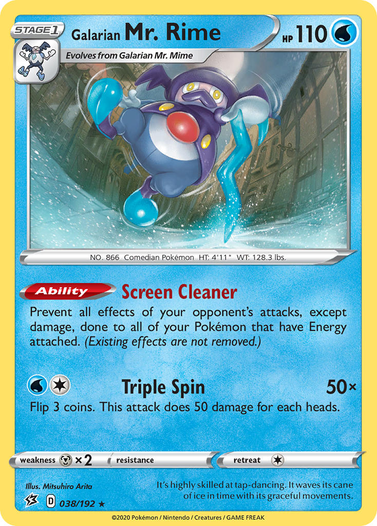 Galarian Mr. Rime Pokémon card