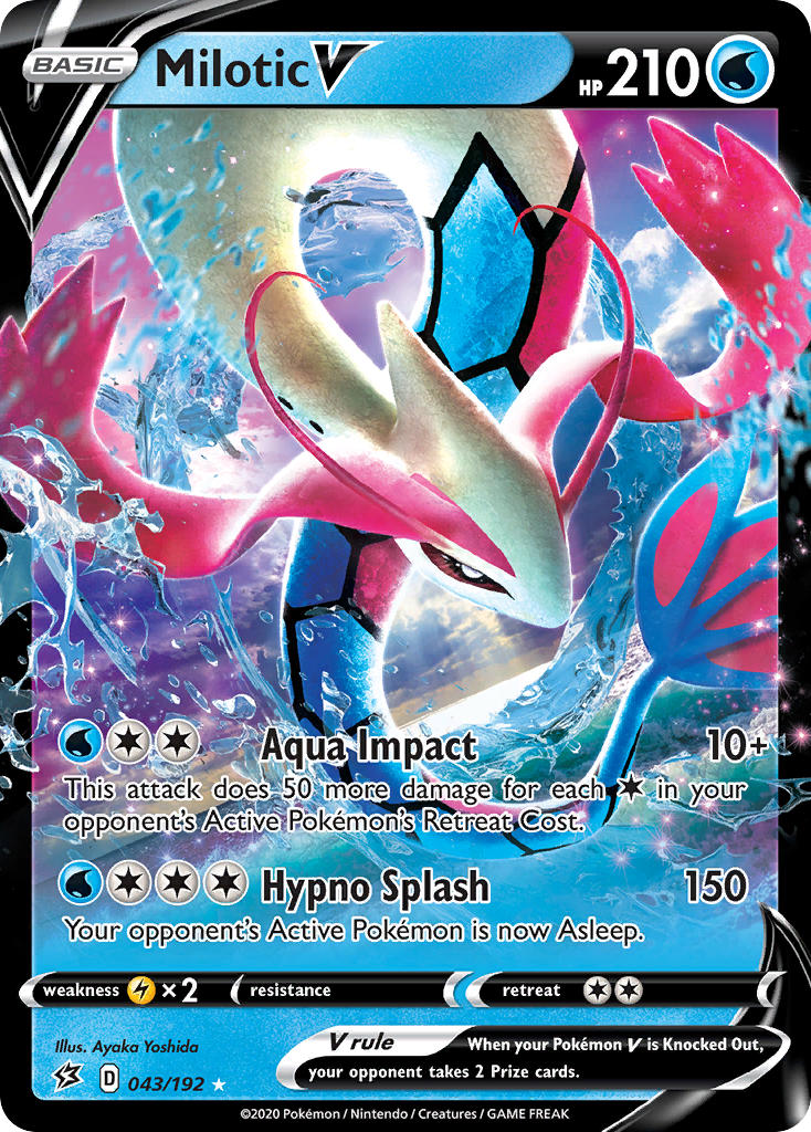 Milotic V Pokémon card