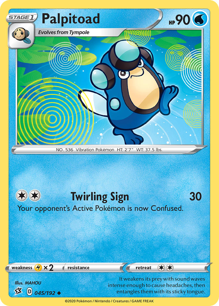 Palpitoad Pokémon card