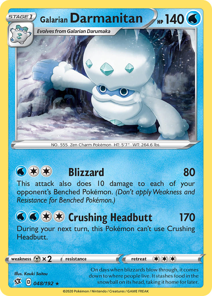 Galarian Darmanitan Pokémon card