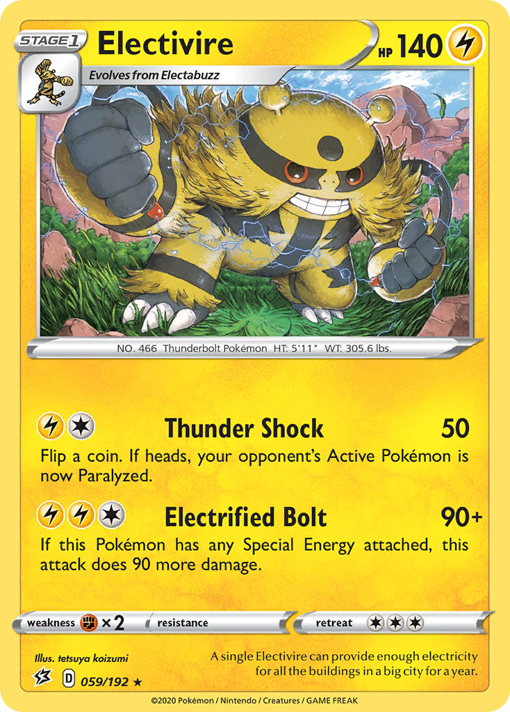 Electivire Pokémon card