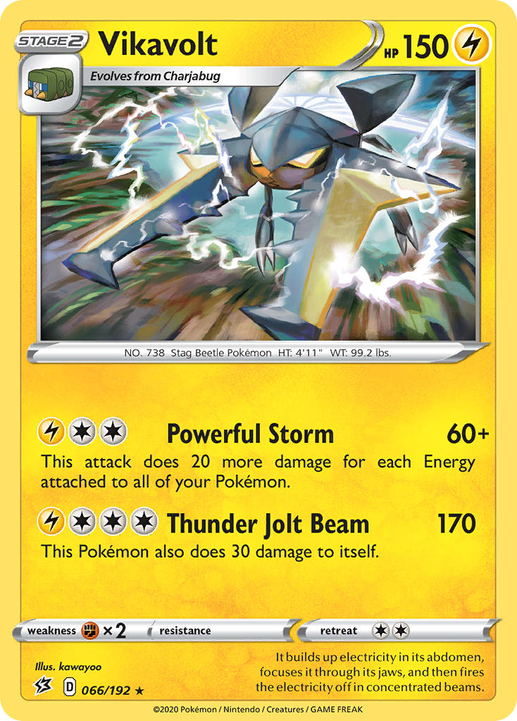 Vikavolt Pokémon card