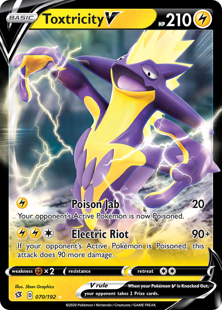 Toxtricity V Pokémon card